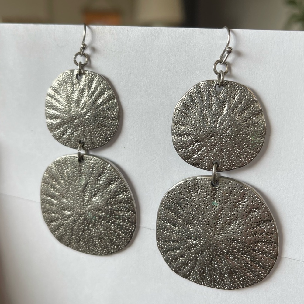silver earrings